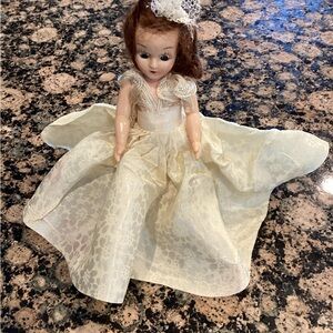 Vintage German doll collection with Lace Dress